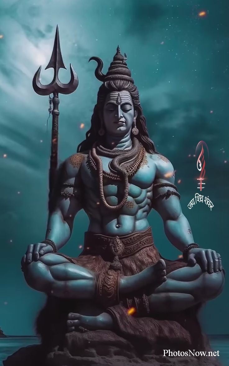 ZANKHI Art Lord Shiva mahadev Painting Sparkle Coated Self Adhesive  Wallpaper Without Frame Digital Reprint 24 inch x 36 inch Painting :  Amazon.in: Home & Kitchen