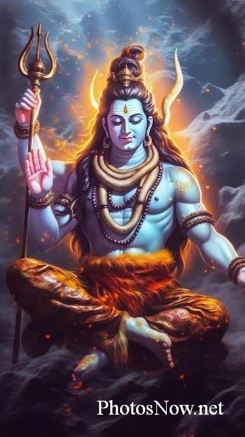 Download Shiva And Golden Sky Wallpaper | Wallpapers.com