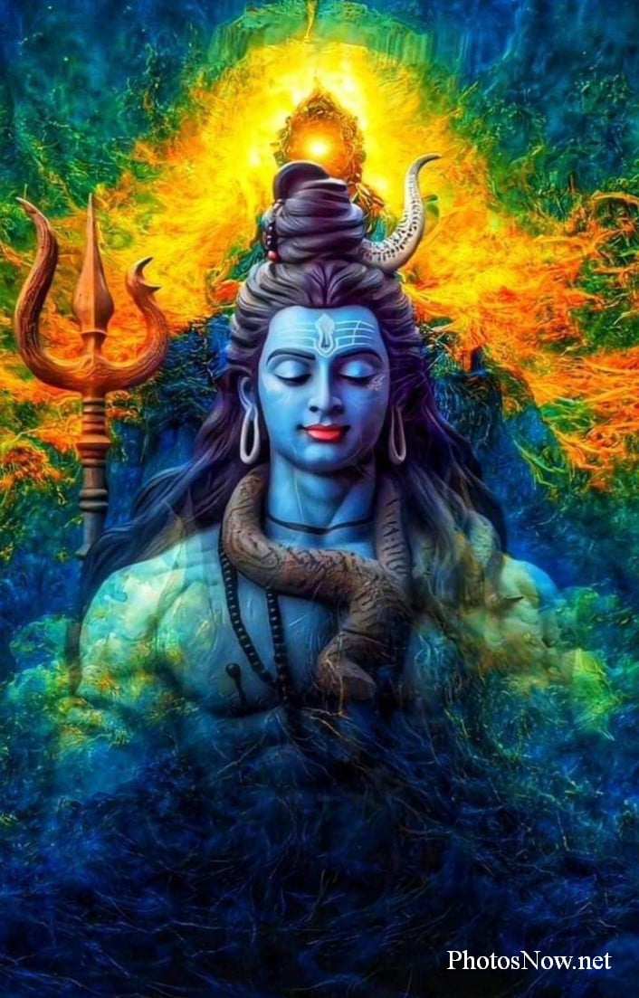 Download Bholenath HD Dark Blue Theme Wallpaper | Wallpapers.com